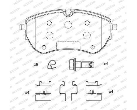 Bromsbeläggssats, skivbroms FDB5279 Ferodo, bild 2