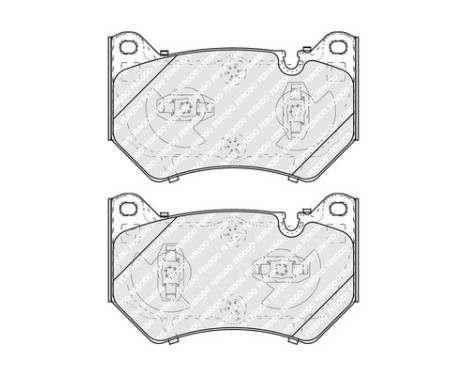Bromsbeläggssats, skivbroms FDB5291 Ferodo