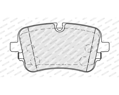 Bromsbeläggssats, skivbroms FDB5367 Ferodo, bild 2