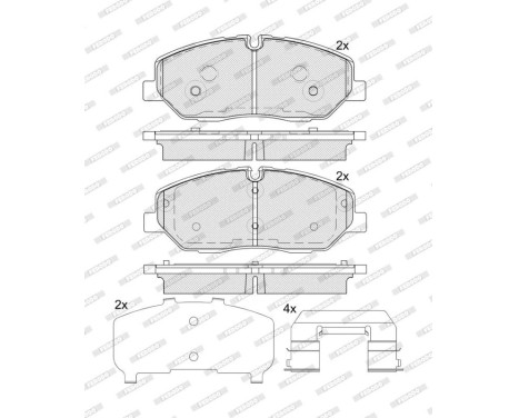 Bromsbeläggssats, skivbroms FDB5403 Ferodo, bild 2