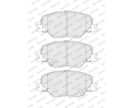 Bromsbeläggssats, skivbroms FDB5522 Ferodo, bild 3