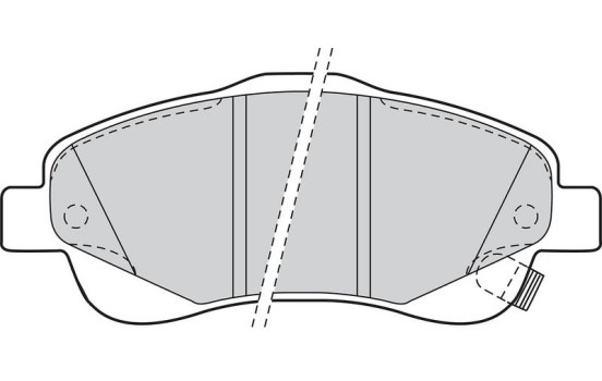 Bromsbeläggssats, skivbroms FIRST 301665 Valeo, bild 2