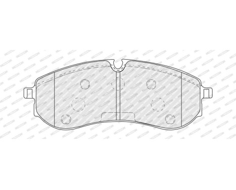 Bromsbeläggssats, skivbroms FVR5460 Ferodo, bild 2