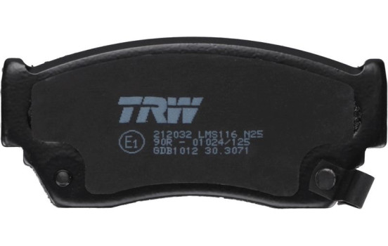 Bromsbeläggssats, skivbroms GDB1012 TRW, bild 4