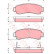 Bromsbeläggssats, skivbroms GDB1014 TRW