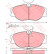 Bromsbeläggssats, skivbroms GDB1052 TRW