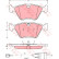 Bromsbeläggssats, skivbroms GDB1098 TRW