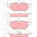 Bromsbeläggssats, skivbroms GDB1109 TRW