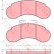 Bromsbeläggssats, skivbroms GDB1114 TRW