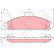 Bromsbeläggssats, skivbroms GDB1136 TRW