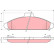 Bromsbeläggssats, skivbroms GDB1136 TRW, miniatyr 2
