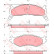 Bromsbeläggssats, skivbroms GDB1158 TRW