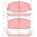 Bromsbeläggssats, skivbroms GDB1190 TRW