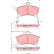 Bromsbeläggssats, skivbroms GDB1197 TRW
