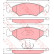 Bromsbeläggssats, skivbroms GDB1222 TRW