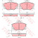 Bromsbeläggssats, skivbroms GDB1223 TRW