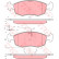 Bromsbeläggssats, skivbroms GDB1341 TRW