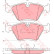 Bromsbeläggssats, skivbroms GDB1355 TRW