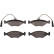 Bromsbeläggssats, skivbroms GDB1393 TRW, miniatyr 3