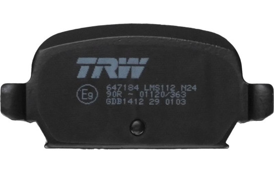 Bromsbeläggssats, skivbroms GDB1412 TRW, bild 4