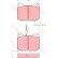Bromsbeläggssats, skivbroms GDB151 TRW