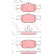 Bromsbeläggssats, skivbroms GDB1564 TRW