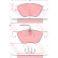 Bromsbeläggssats, skivbroms GDB1602 TRW