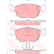 Bromsbeläggssats, skivbroms GDB1618 TRW