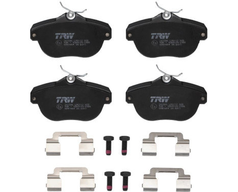 Bromsbeläggssats, skivbroms GDB1664 TRW, bild 2