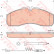 Bromsbeläggssats, skivbroms GDB1694 TRW