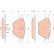 Bromsbeläggssats, skivbroms GDB1854 TRW, miniatyr 2