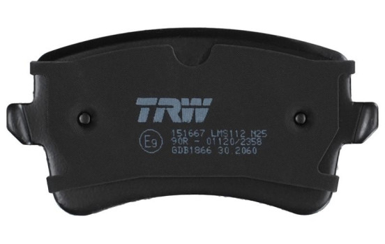Bromsbeläggssats, skivbroms GDB1866 TRW, bild 8