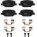 Bromsbeläggssats, skivbroms GDB2129 TRW