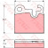 Bromsbeläggssats, skivbroms GDB259 TRW