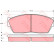 Bromsbeläggssats, skivbroms GDB284 TRW