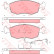 Bromsbeläggssats, skivbroms GDB301 TRW