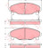 Bromsbeläggssats, skivbroms GDB3071 TRW