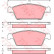 Bromsbeläggssats, skivbroms GDB3108 TRW