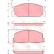 Bromsbeläggssats, skivbroms GDB3130 TRW