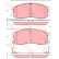 Bromsbeläggssats, skivbroms GDB3133 TRW