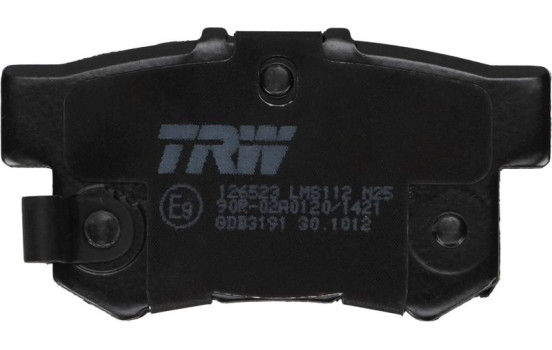 Bromsbeläggssats, skivbroms GDB3191 TRW, bild 4