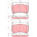 Bromsbeläggssats, skivbroms GDB3206 TRW