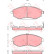 Bromsbeläggssats, skivbroms GDB3259 TRW