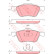 Bromsbeläggssats, skivbroms GDB3272 TRW