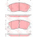 Bromsbeläggssats, skivbroms GDB3299 TRW