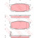 Bromsbeläggssats, skivbroms GDB3303 TRW