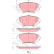 Bromsbeläggssats, skivbroms GDB3356 TRW
