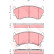 Bromsbeläggssats, skivbroms GDB3391 TRW