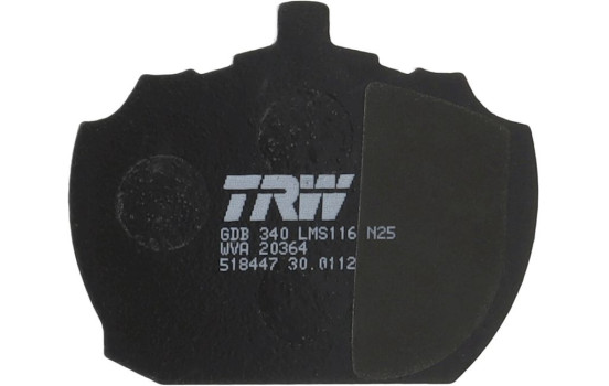 Bromsbeläggssats, skivbroms GDB340 TRW, bild 4