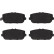 Bromsbeläggssats, skivbroms GDB3402 TRW, miniatyr 3